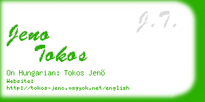 jeno tokos business card